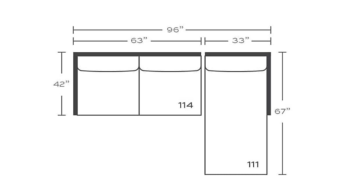 Alden Sectional, view 4
