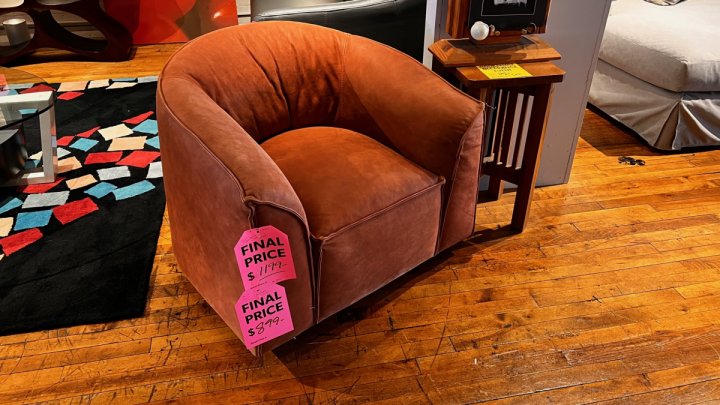 Mama Danish Chair in Nubuck Leather 