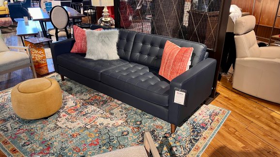 EQ3 Furniture Reverie Leather Sofa $2999