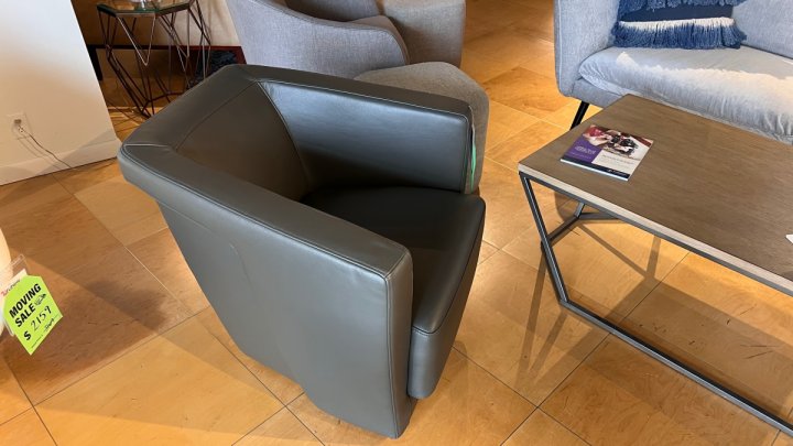 Planum Furniture Rio Swivel Leather Chair $2399