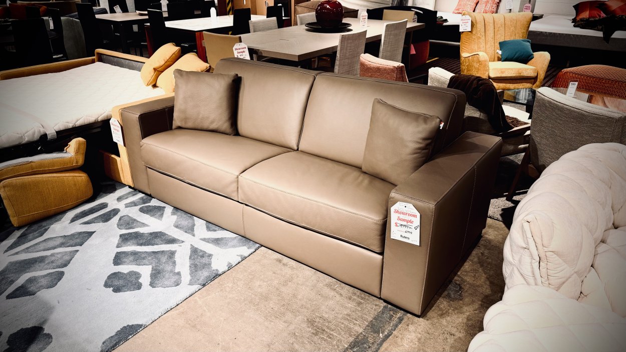 Bella Italia Leather Sofa Sleeper $2299