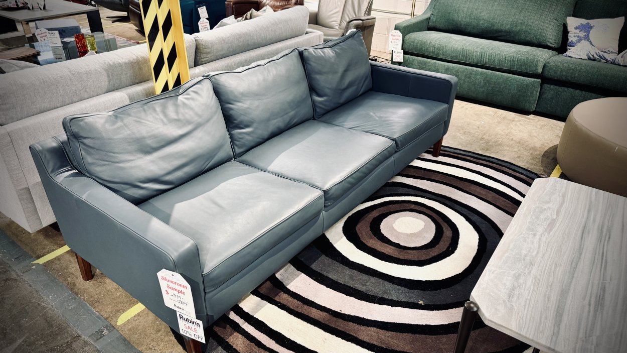 EQ3 Furniture Skye Leather Sofa $2499