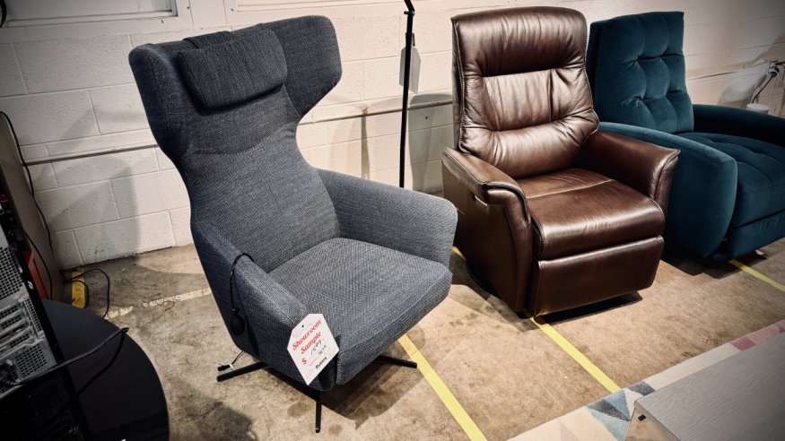 Mobi Furniture Marius Power Recliner with Lumbar Support $1599