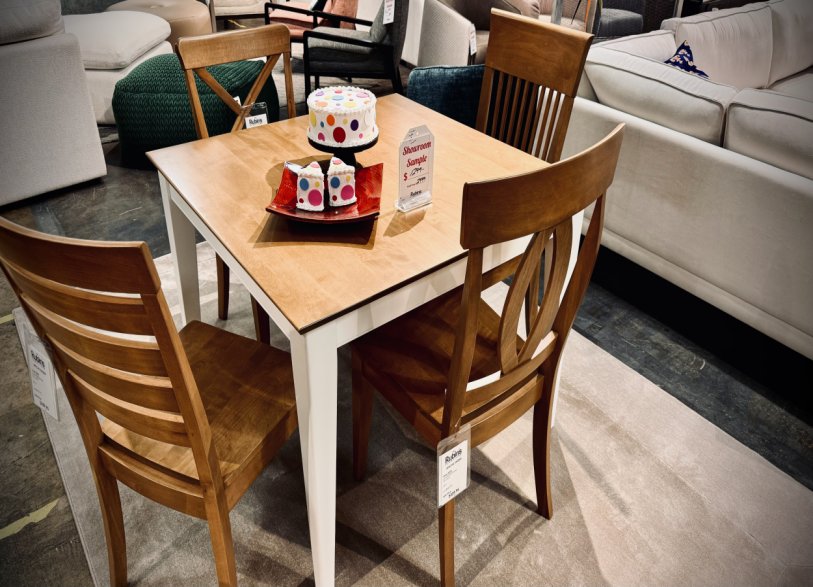 Canadel Dining Table with Four Chairs $1299