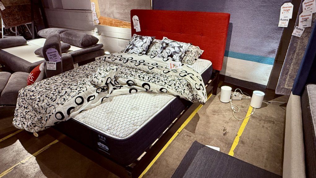 Night and Day Paprika Queen Bed Frame Only Clearance Sale $399