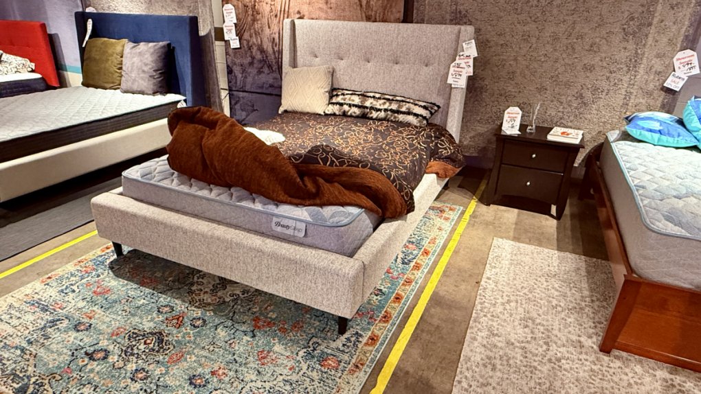 Palliser Palermo Queen Bed with Mattress Clearance Sale