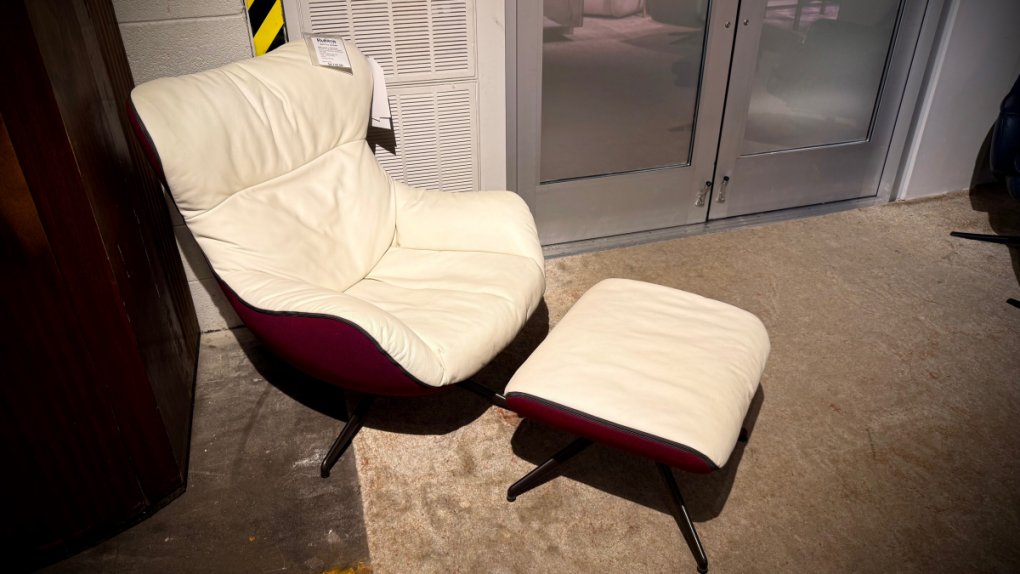 EQ3 Arie Chair and Ottoman $2999