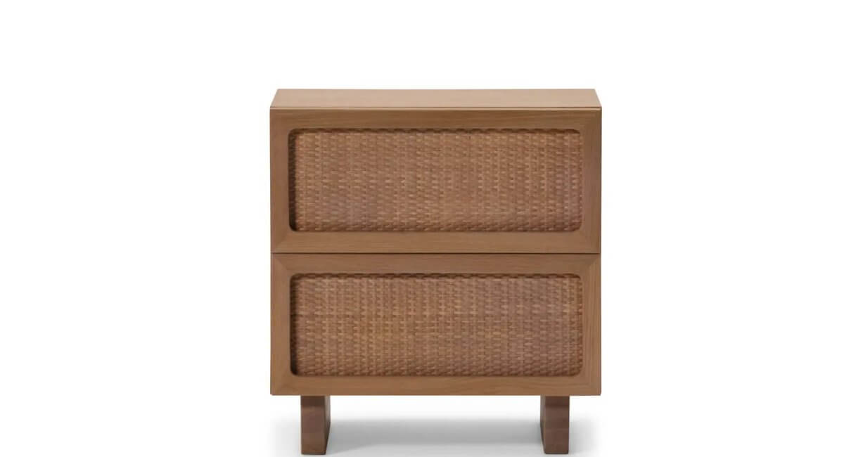 Stadium Double Drawer Nightstand