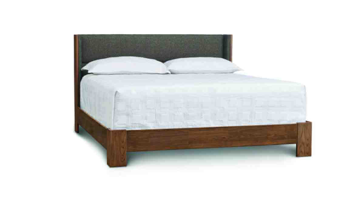 Sloan Bed with Legs for Mattress Only in Walnut