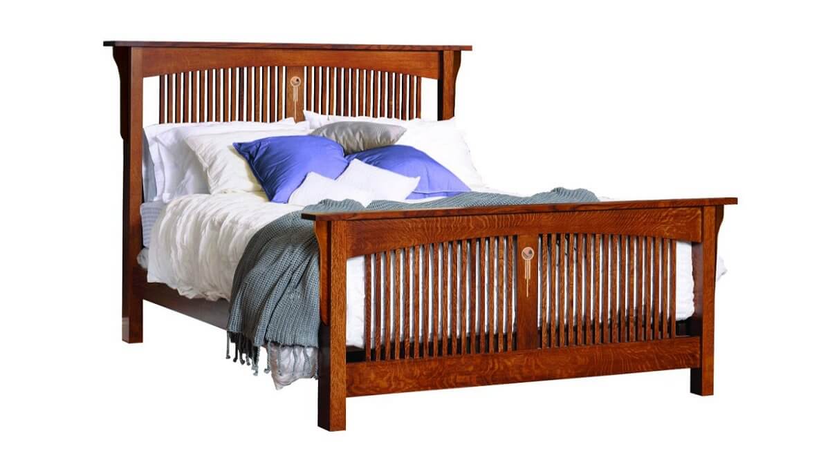 Craftsman Arched Spindle Bed