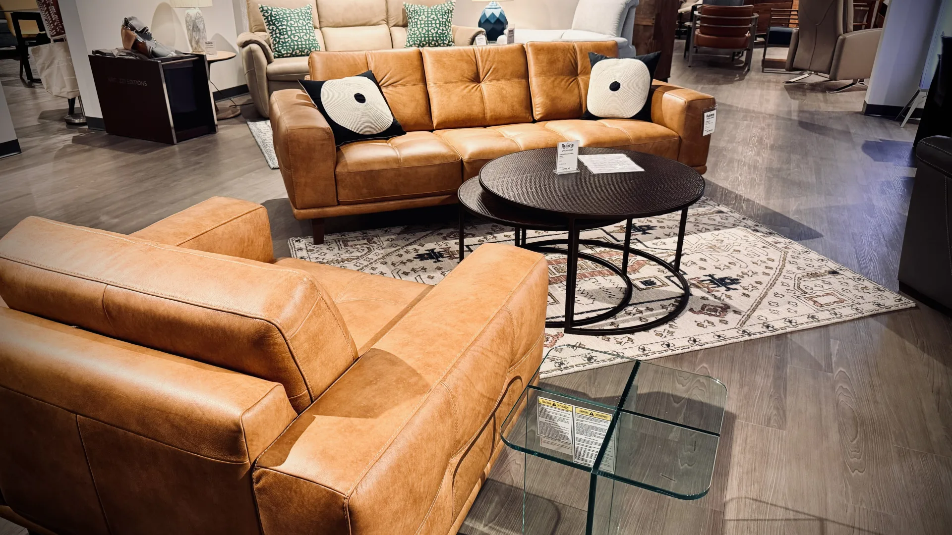 Natuzzi Editions Toledo Sofa and Chair