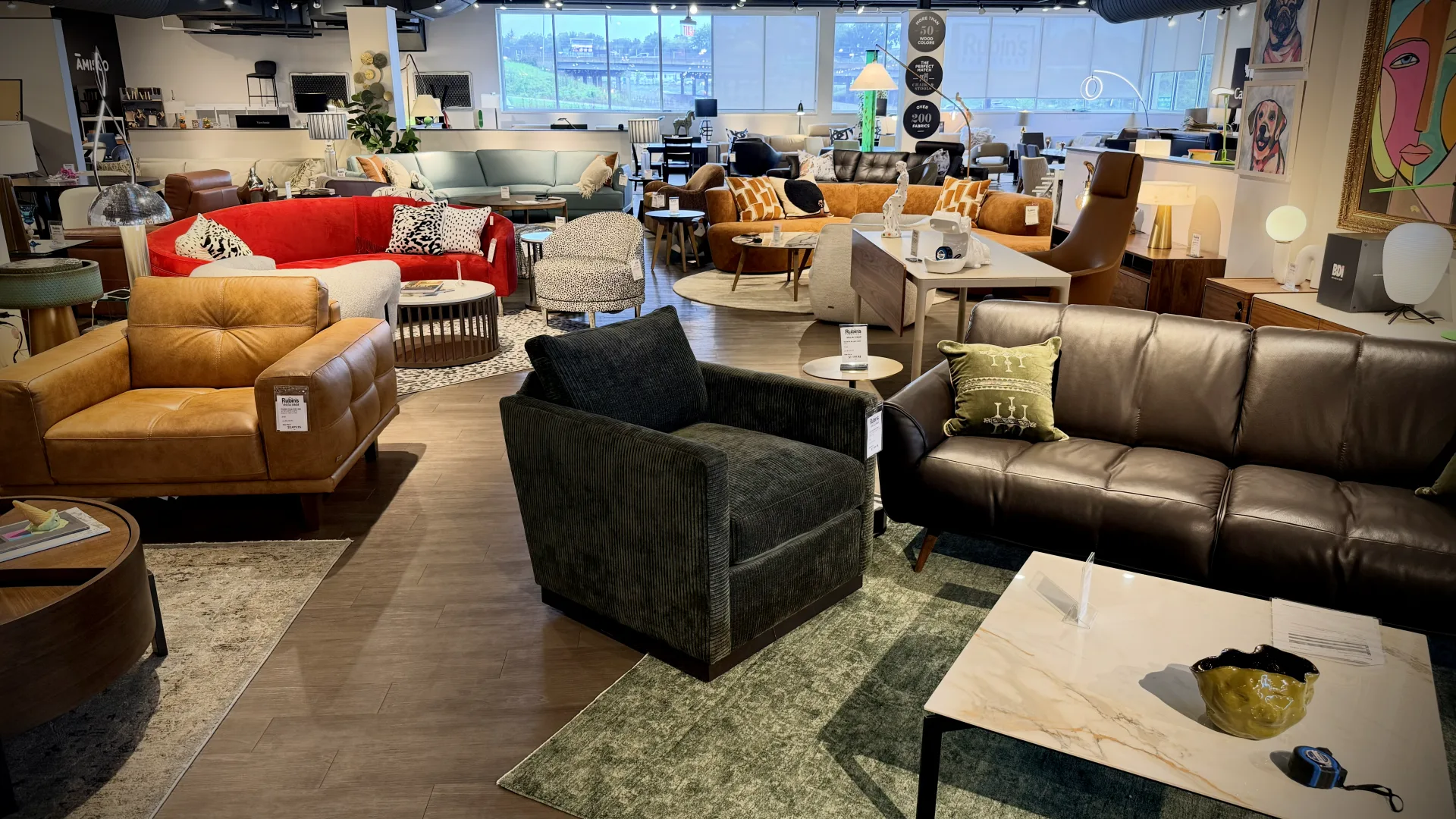 Main Showroom at Rubin's Furniture 2300 Badger Lane, Madison, WI